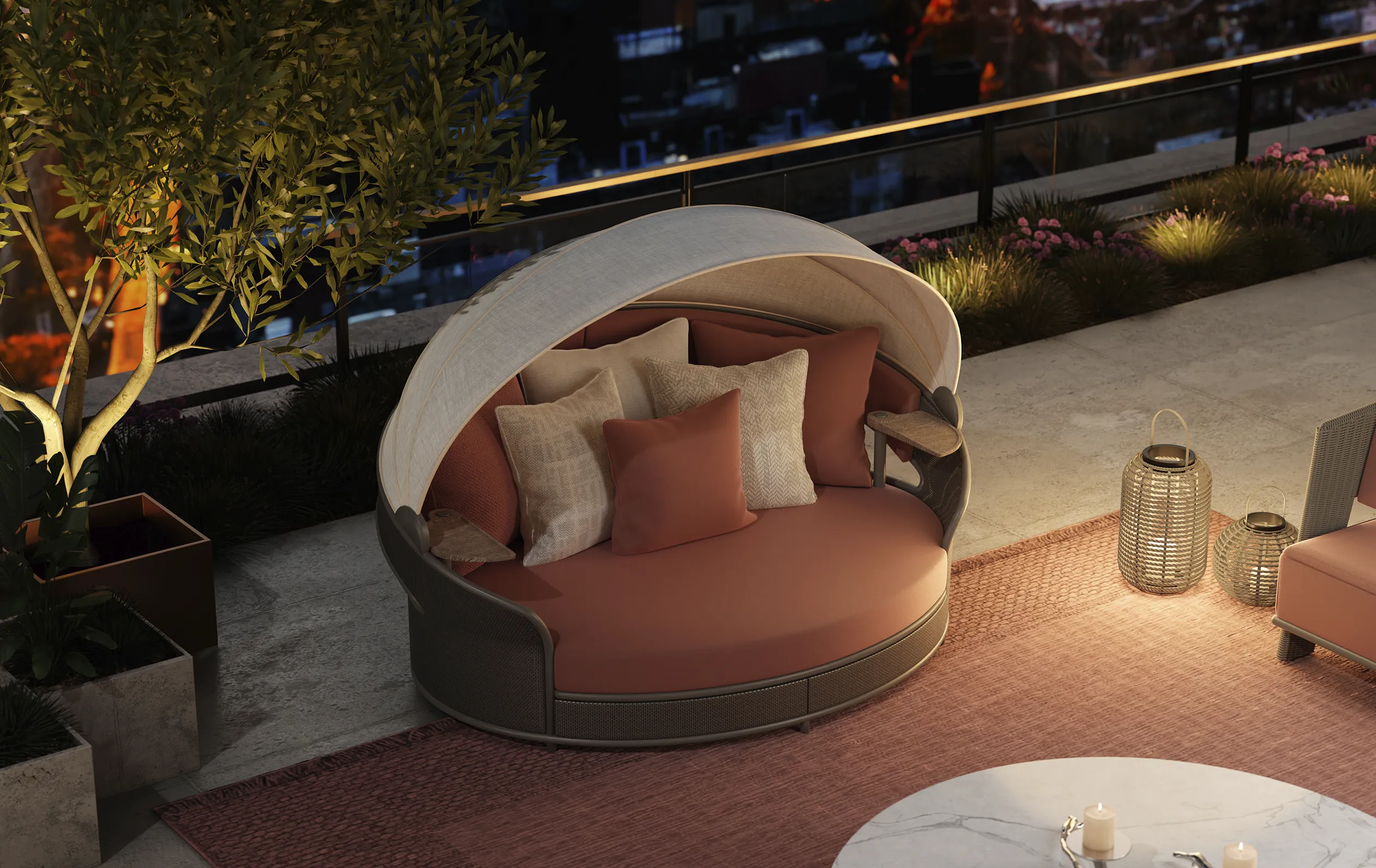 Crown graues Daybed - 1