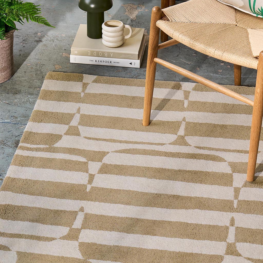 Lohko Stripe Pebble Teppich | Größe: 200 x 280 cm