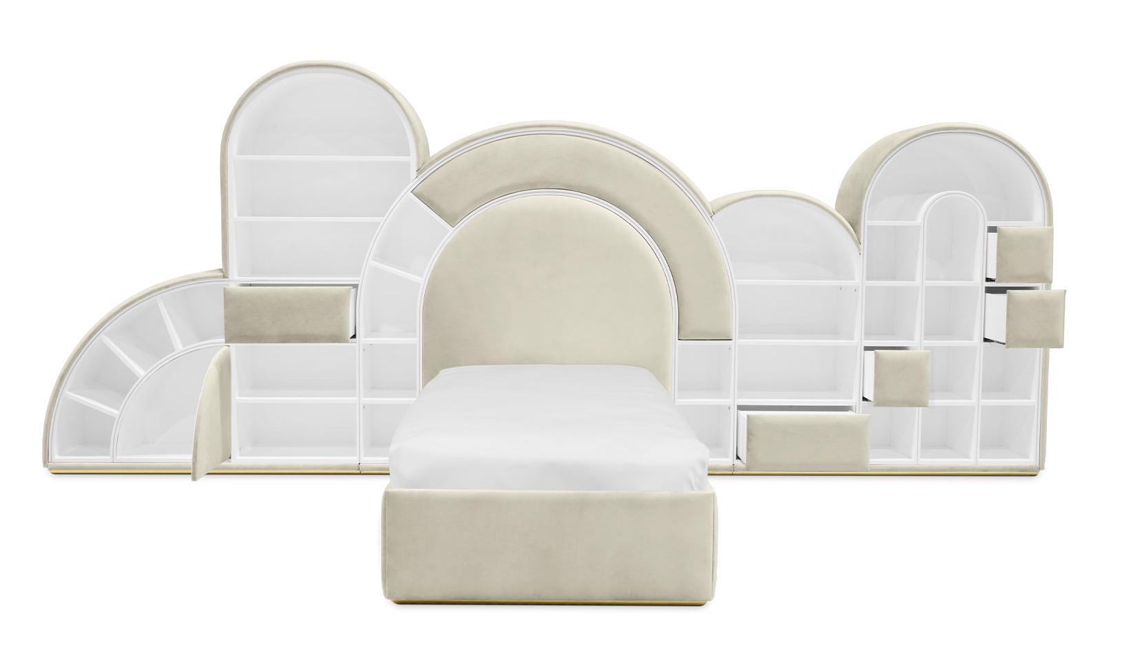 Bubblegum Marshmallow cremefarbes Kinderbett