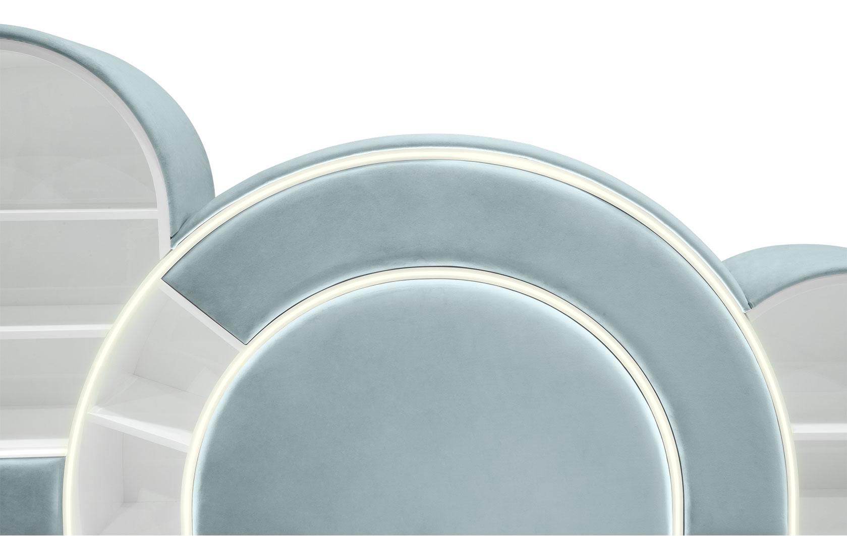 Bubblegum Marshmallow blau Kinderbett