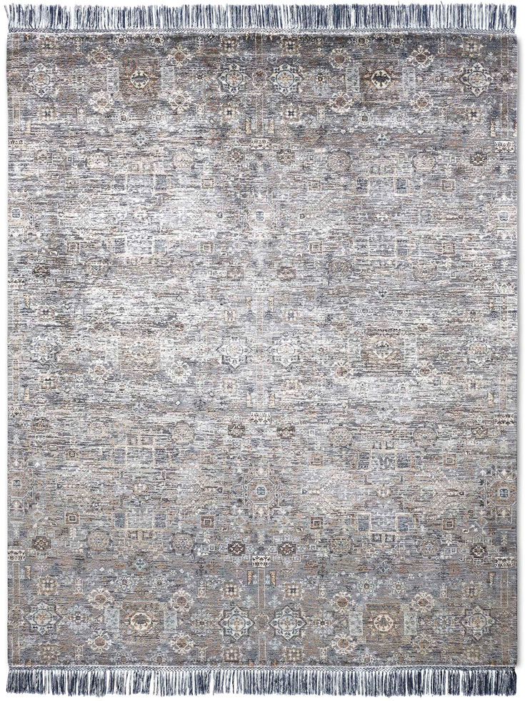 Agra Original on Grey Teppich | Größe: 365 x 457 cm