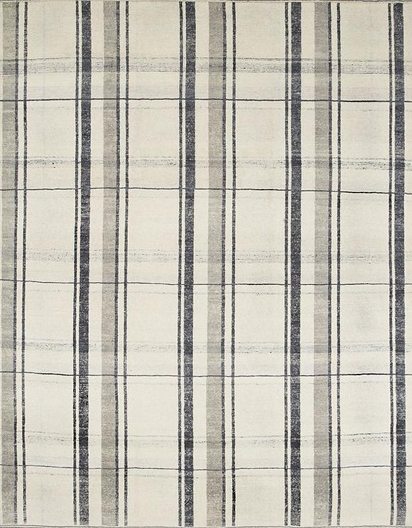 Handgeknüpfter Türkisch Kariert Teppich