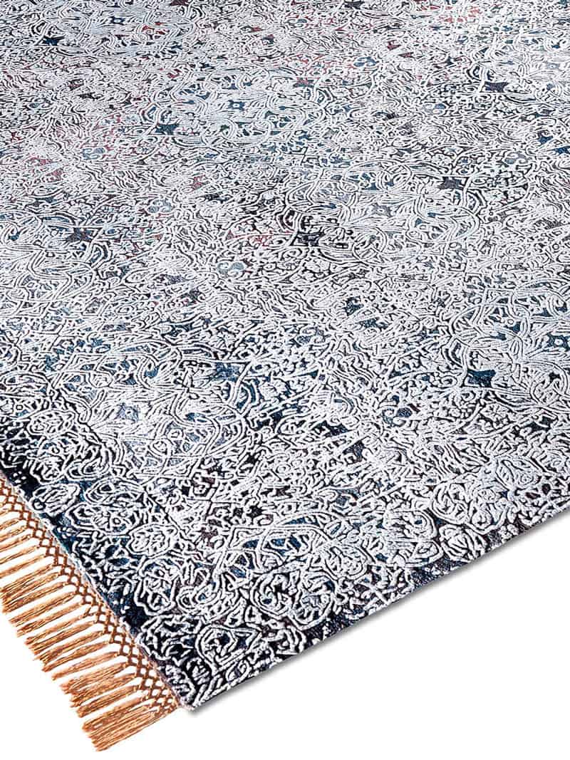 Ferahan Splash Faded Blue Teppich | Größe: 300 x 400 cm