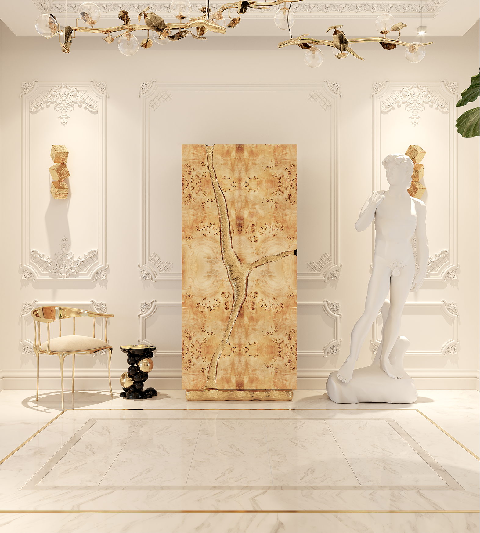 Fissure Poplar‑Schrank