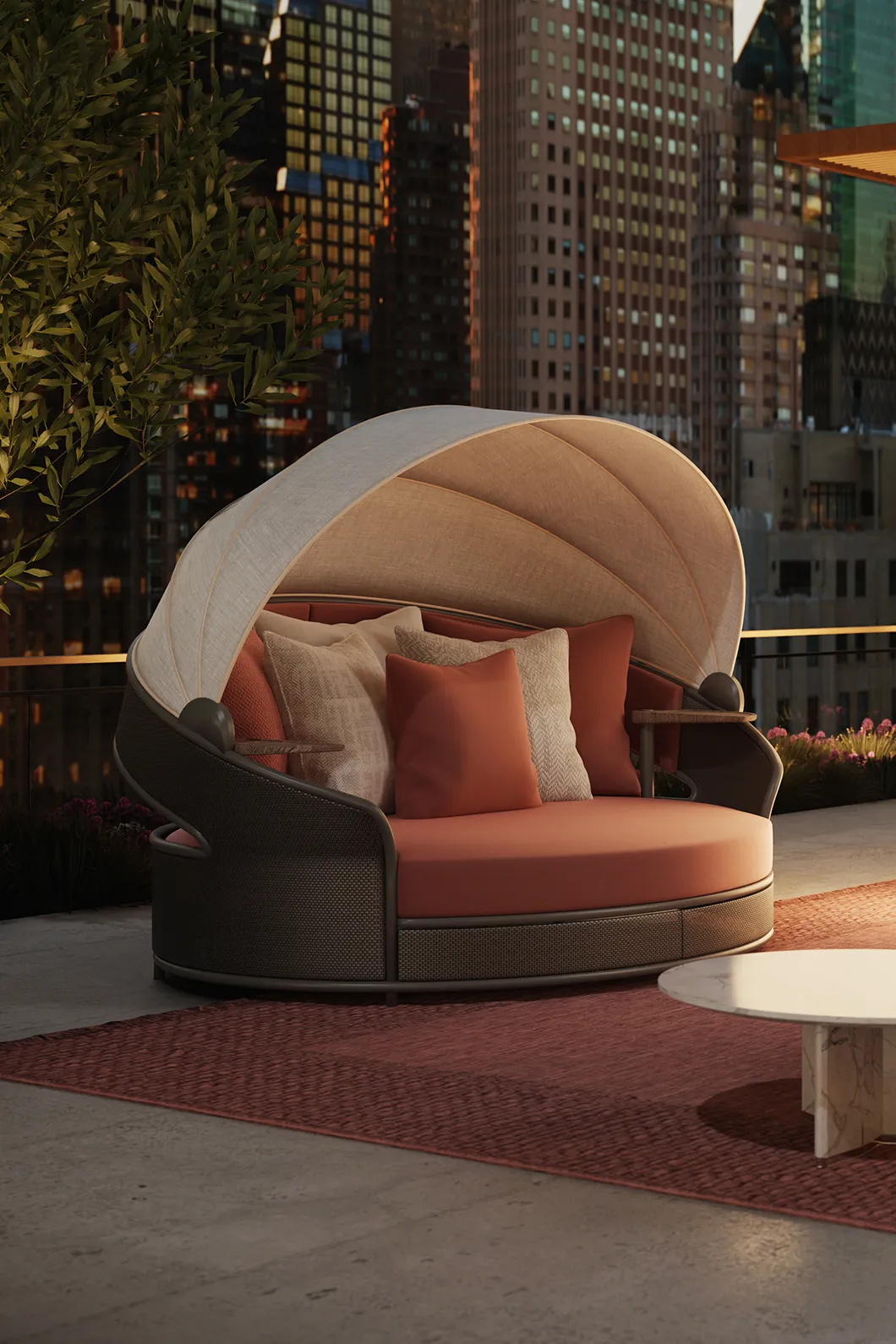 Crown graues Daybed