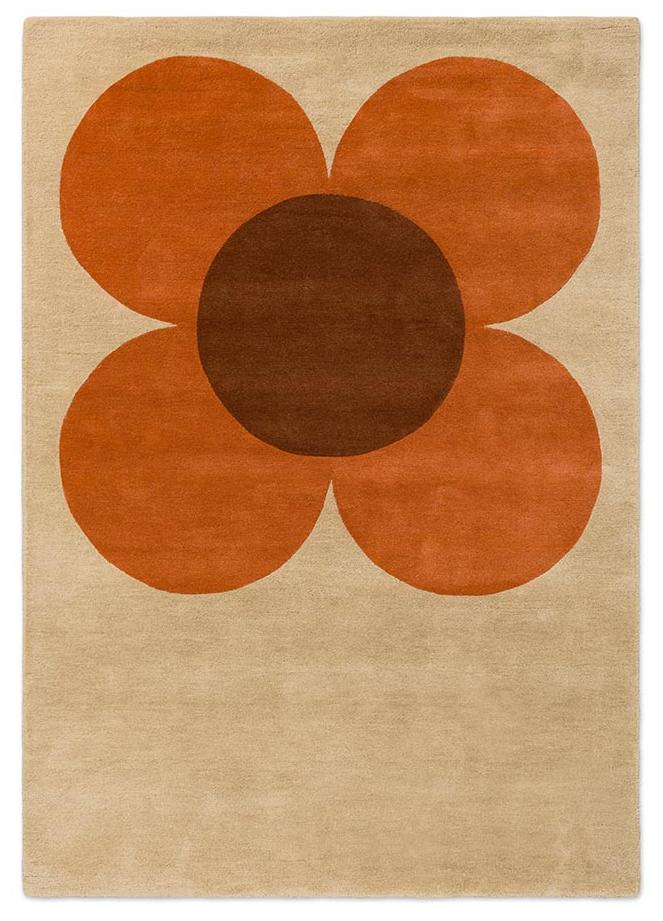 Flower Placement Pumpkin/Ecru Teppich | Größe: 120 × 180 cm