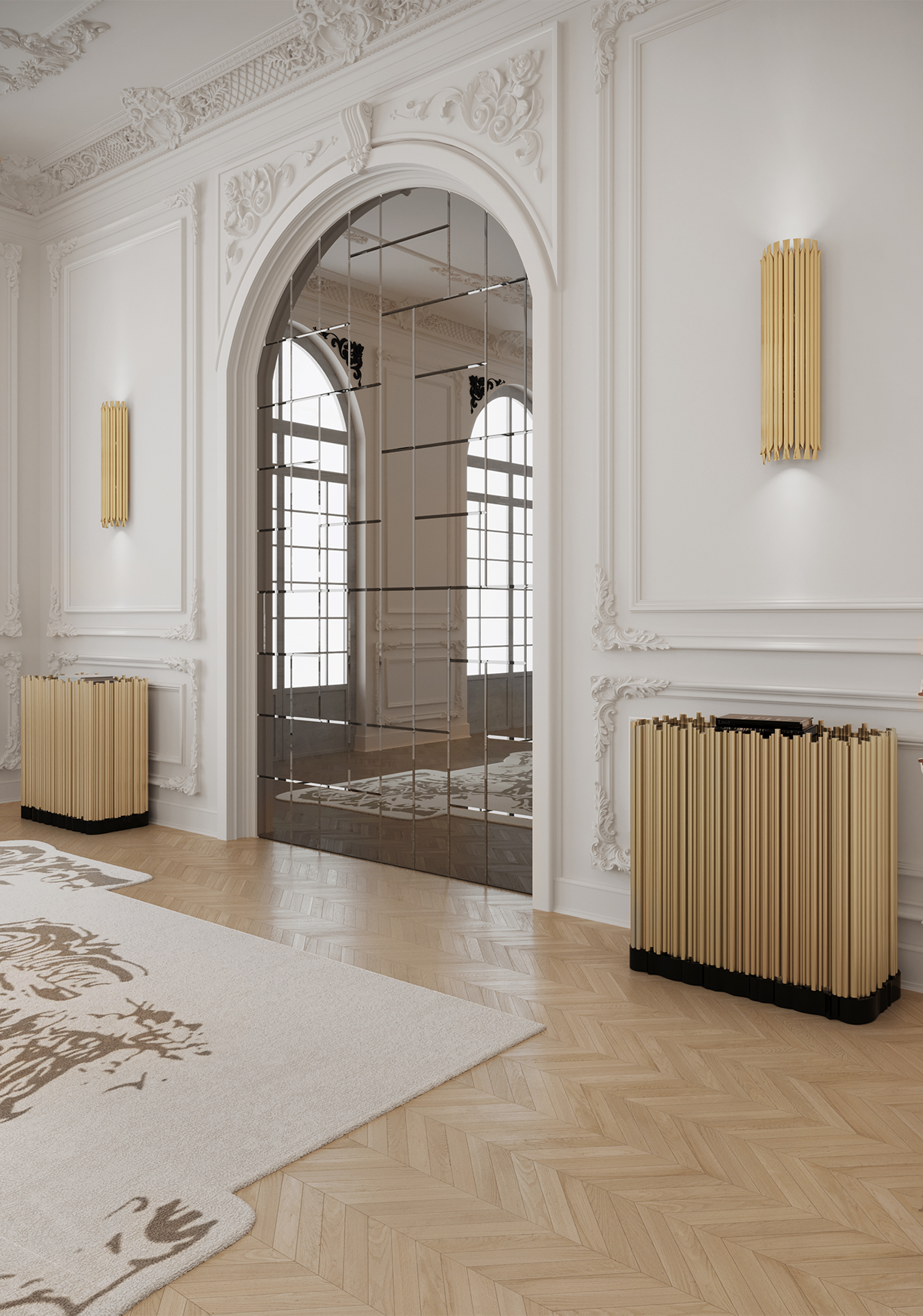 Harmony 2-türiges Gold Premium Sideboard