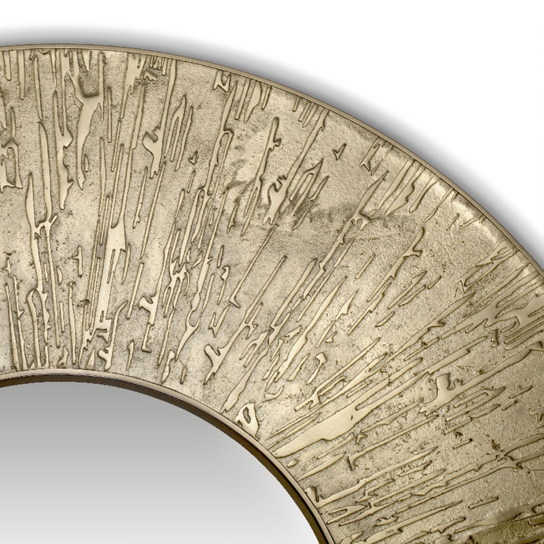 Runder Messing-Akzent-Wandspiegel