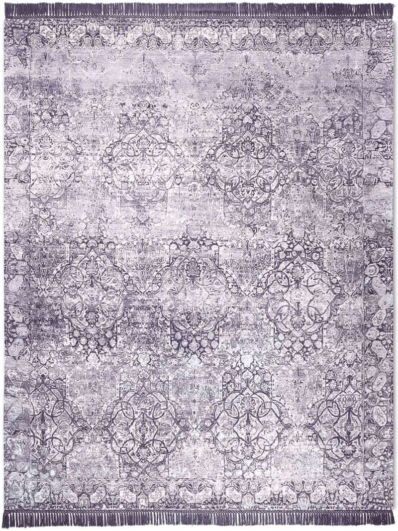 Tone to Tone auf Maulbeer Teppich | Größe: 274 x 365 cm
