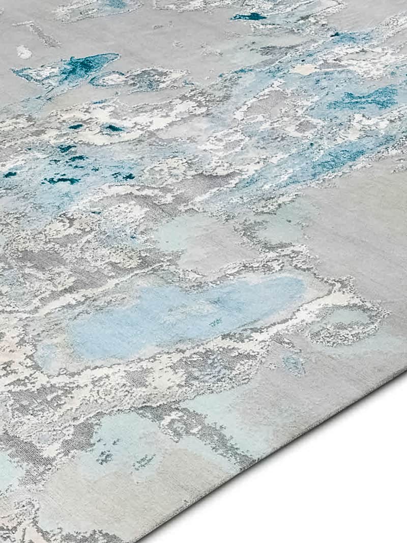 Two Tones Ice Cold Mountain auf Hellgrau Teppich | Größe: 140 x 210 cm