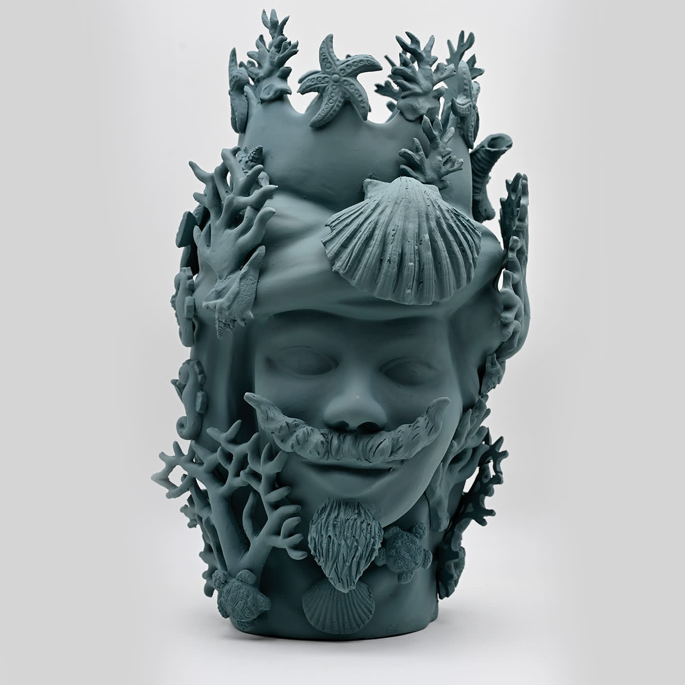 Maure‑Kopf Skulptur