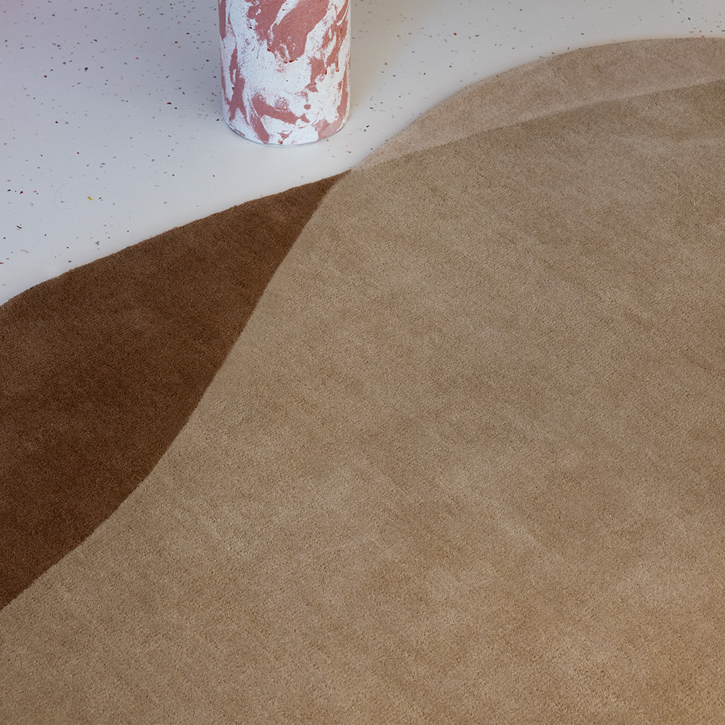 Element Moore Caramel Teppich | Größe: 160 x 175 cm