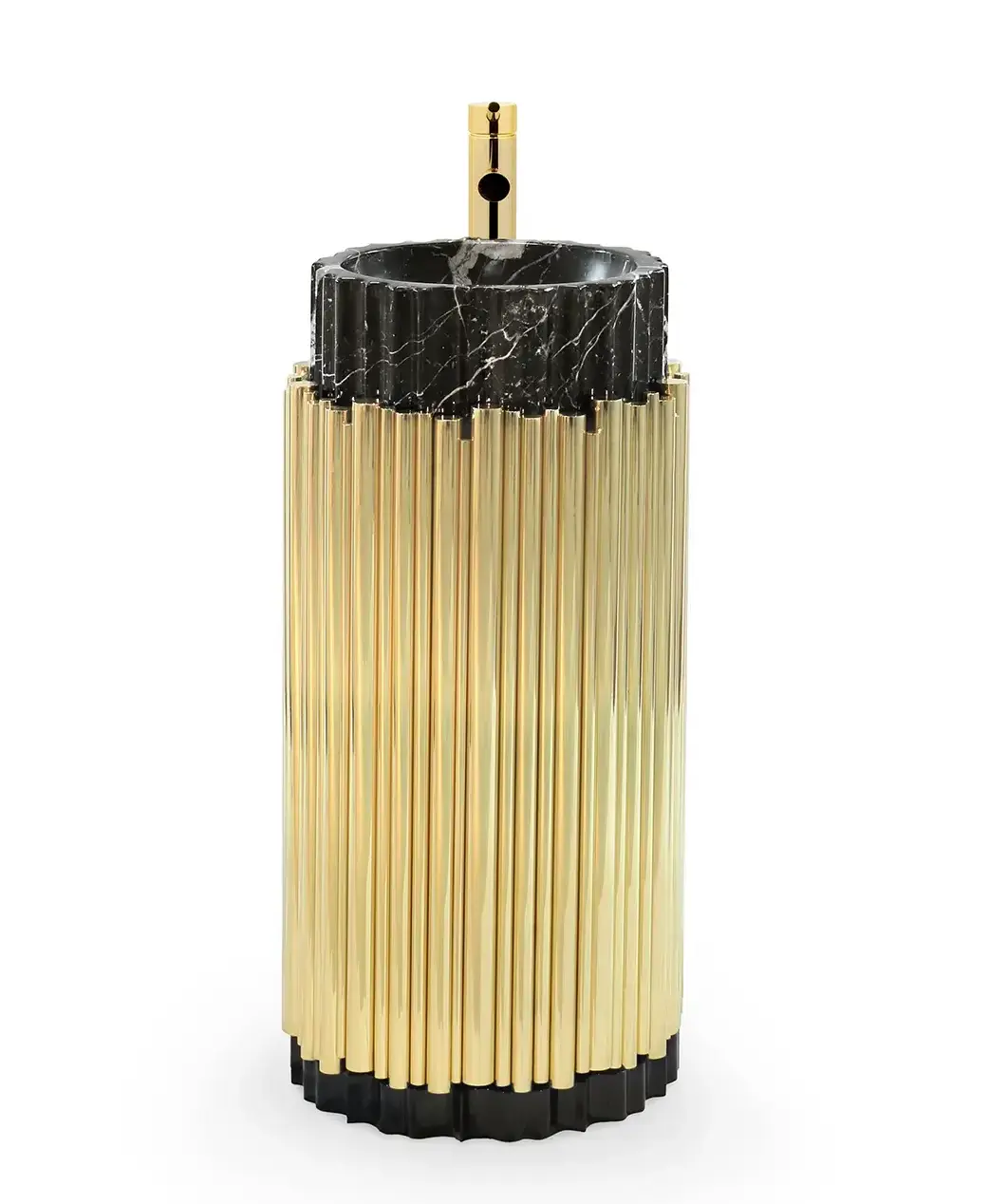 Harmony Schwarz/Gold Standwaschbecken