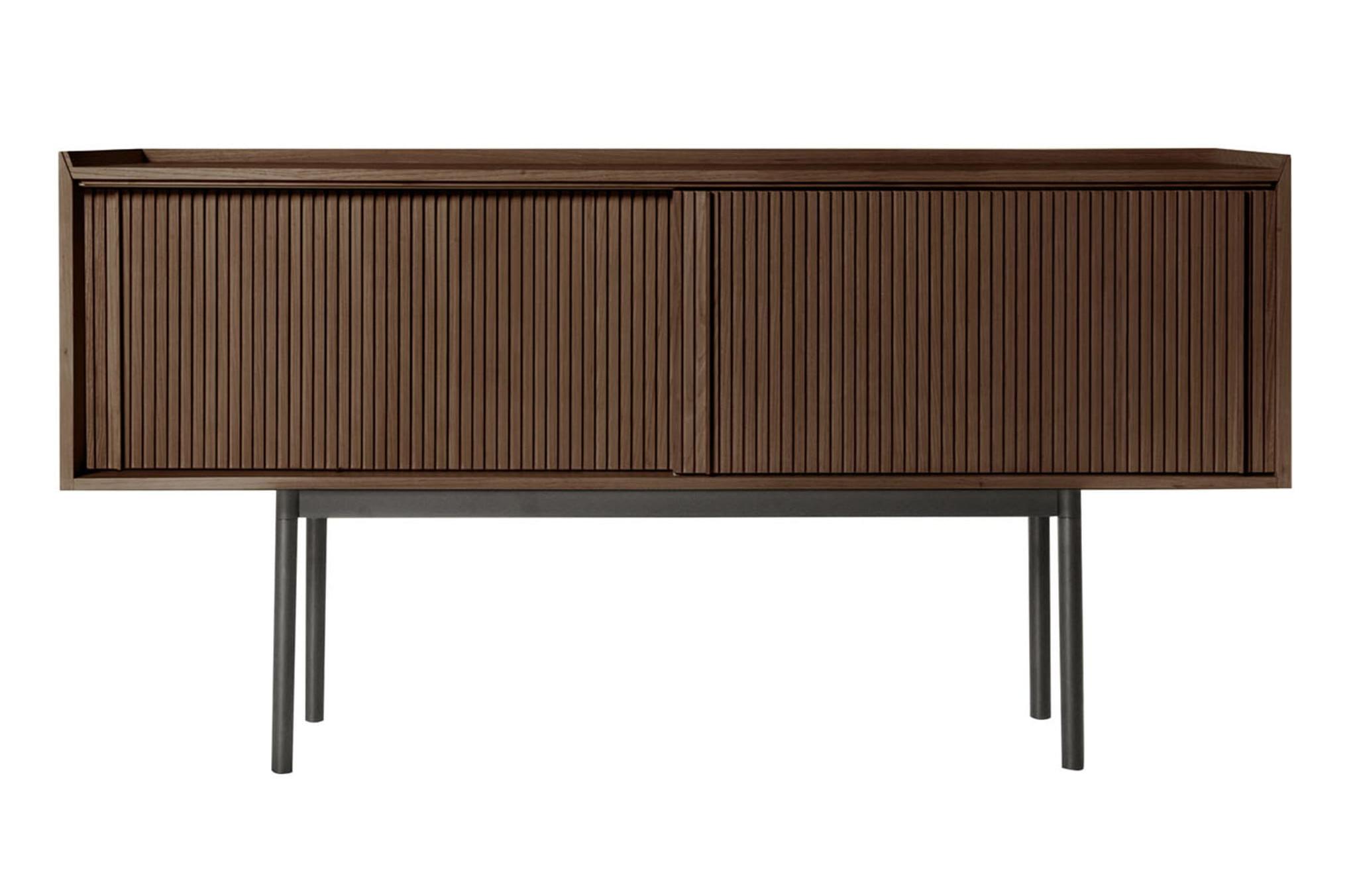 Sipario Hohes braunes Sideboard mit 2 Türen