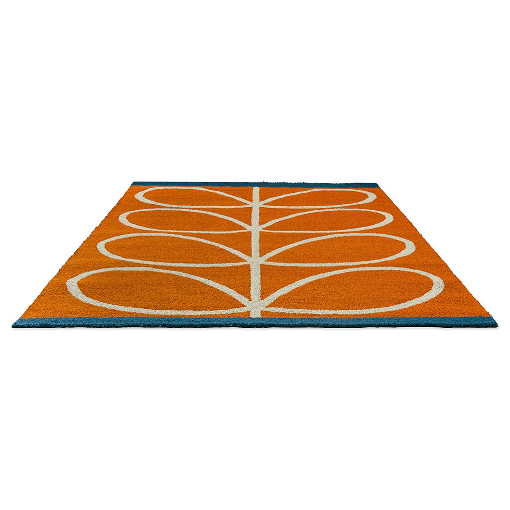 Linear Stem Orange Outdoor-Teppich | Größe: 200 x 280 cm