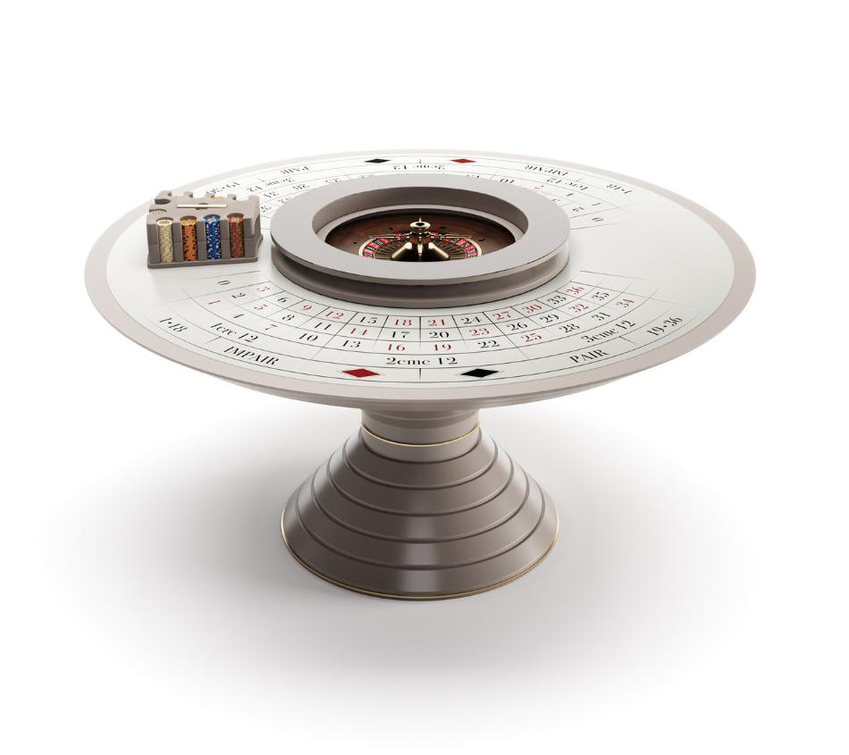 Convivium Runder Roulette-Tisch