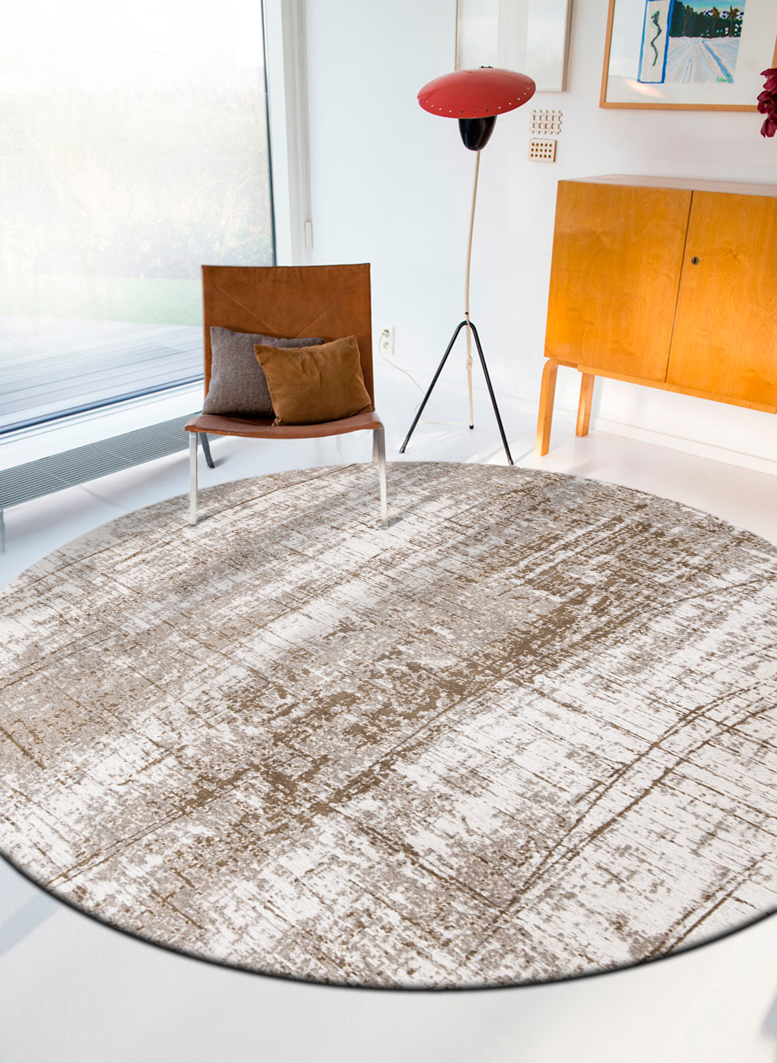 8785 Concrete Jungle Teppich | Größe: Ø 140 cm