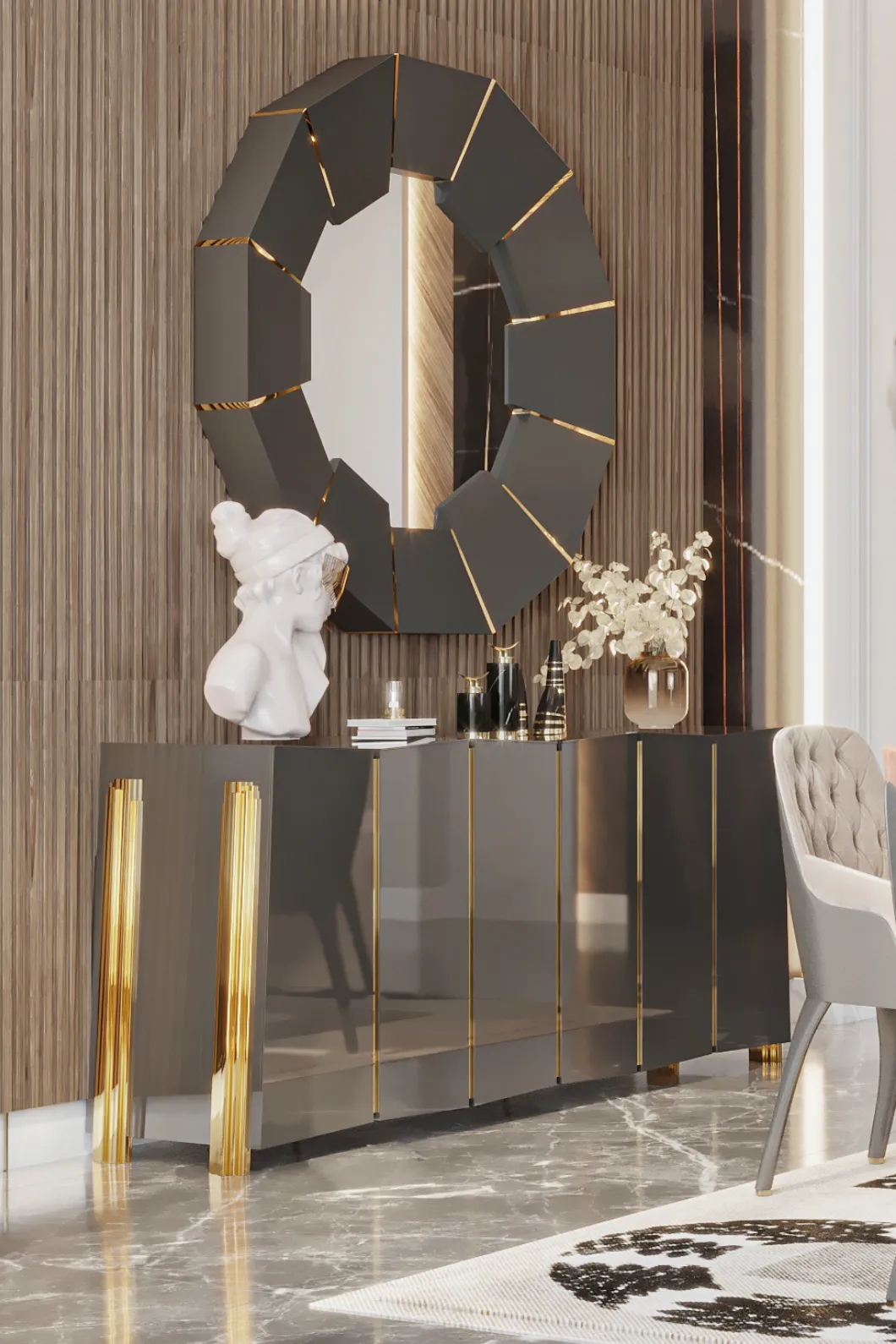 Radiance Schwarzer Spiegel - 1