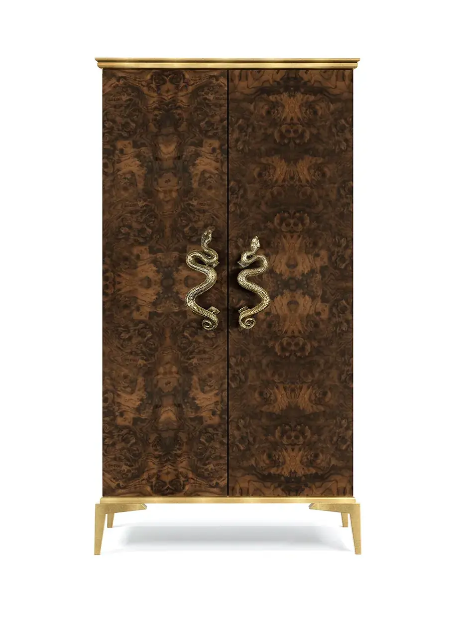 Nirvana Walnusswurzel‑Furnier‑Armoire