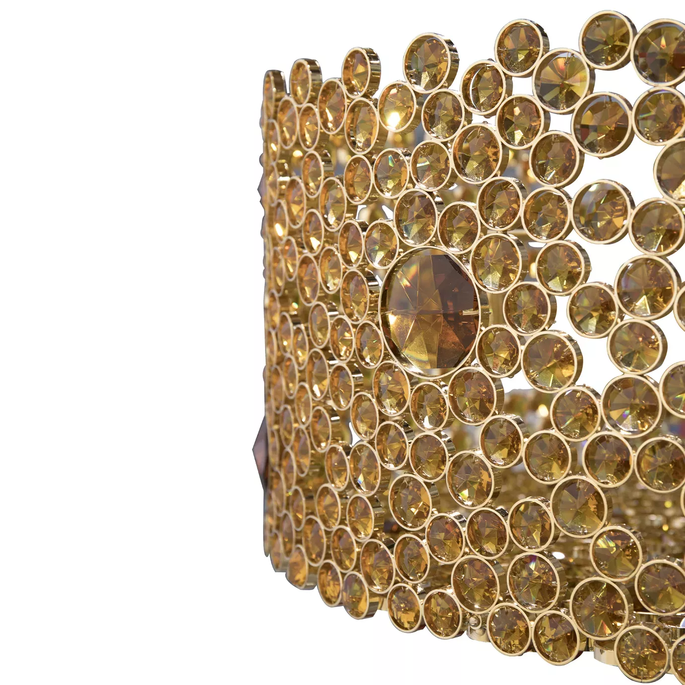 Eternelle Oval Bronzeglas Kronleuchter