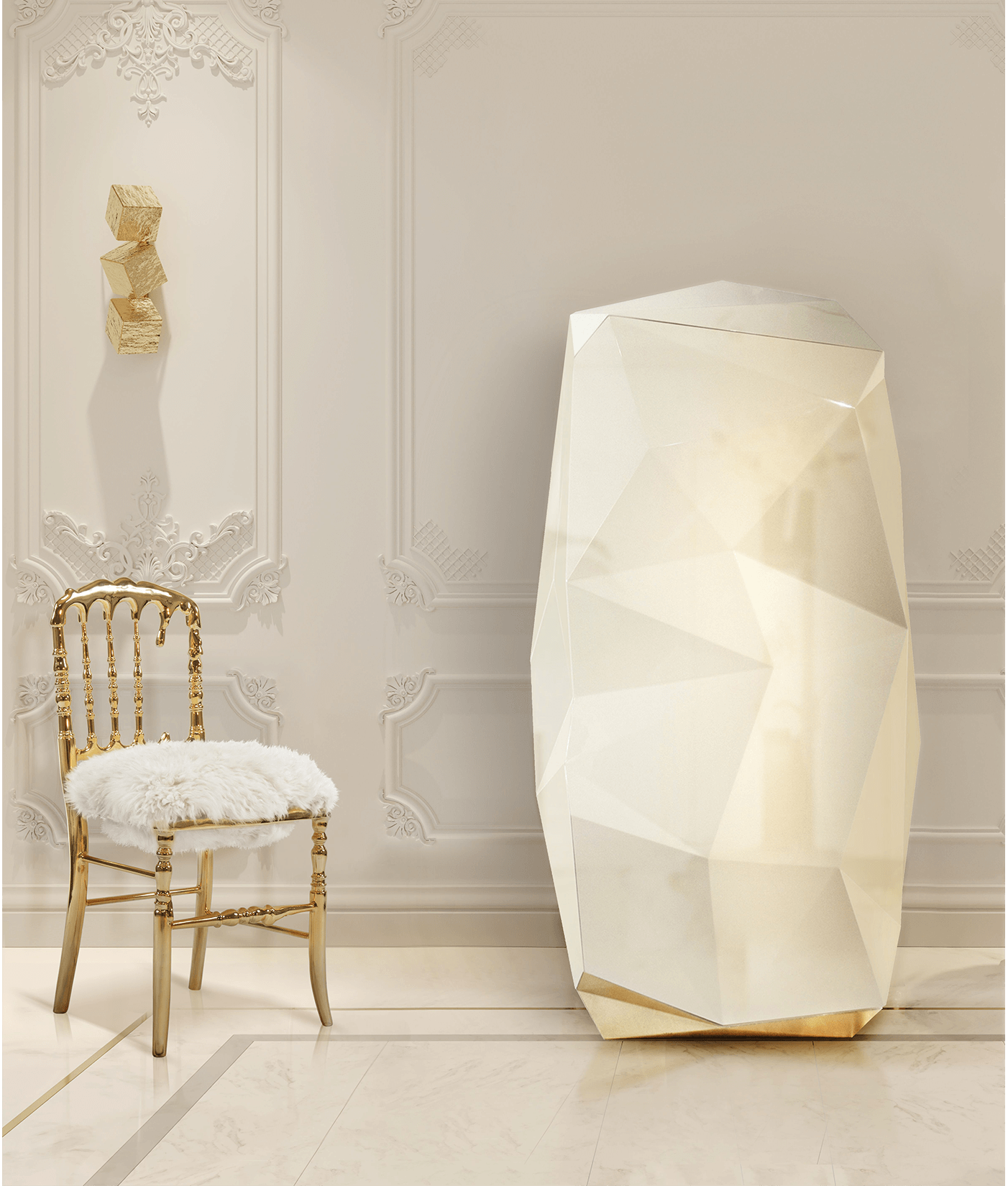 Empyrean Pelz‑Luxusstuhl