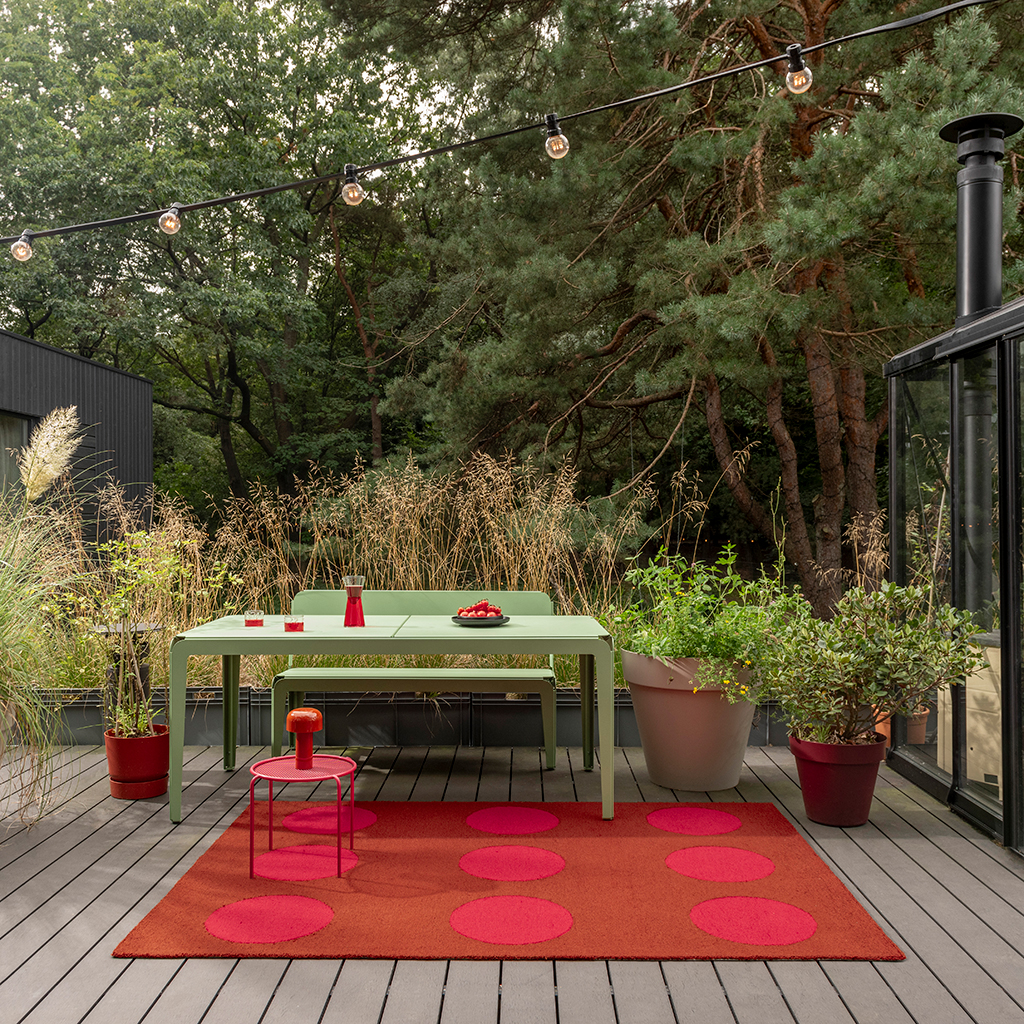 Habitat Festival Dots Rot Outdoor 495800 Teppich | Größe: 200 x 280 cm