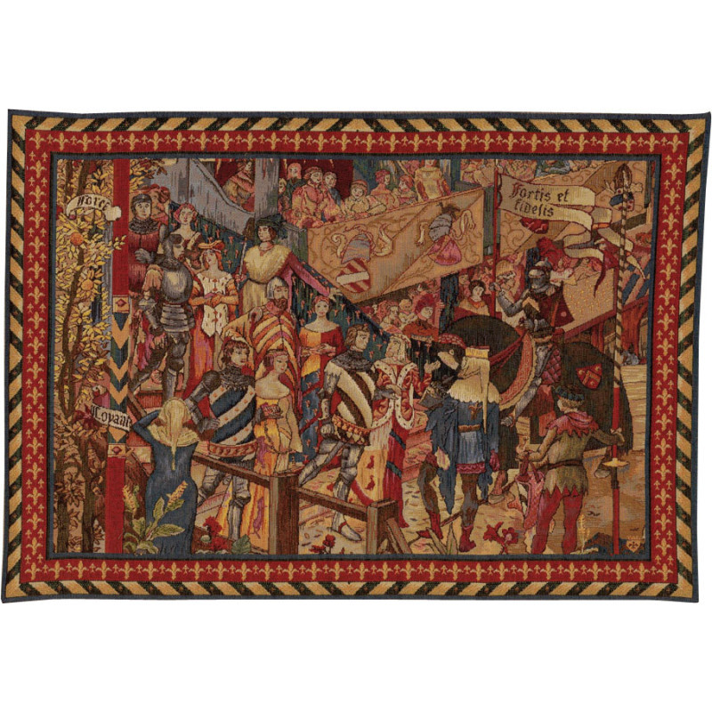 Das Turnier Wandteppich | Größe: 75 x 100 cm