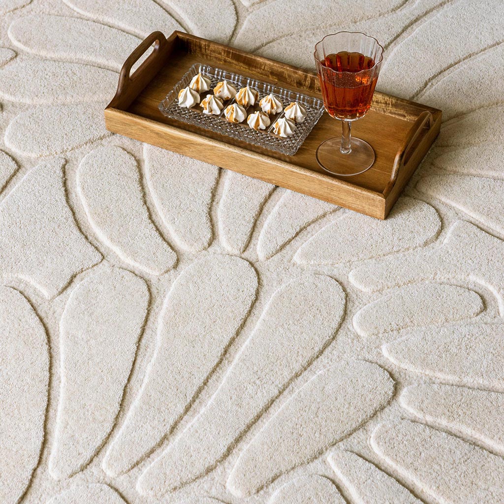Coleby Petals Ivory Cream Teppich | Größe: 250 x 350 cm