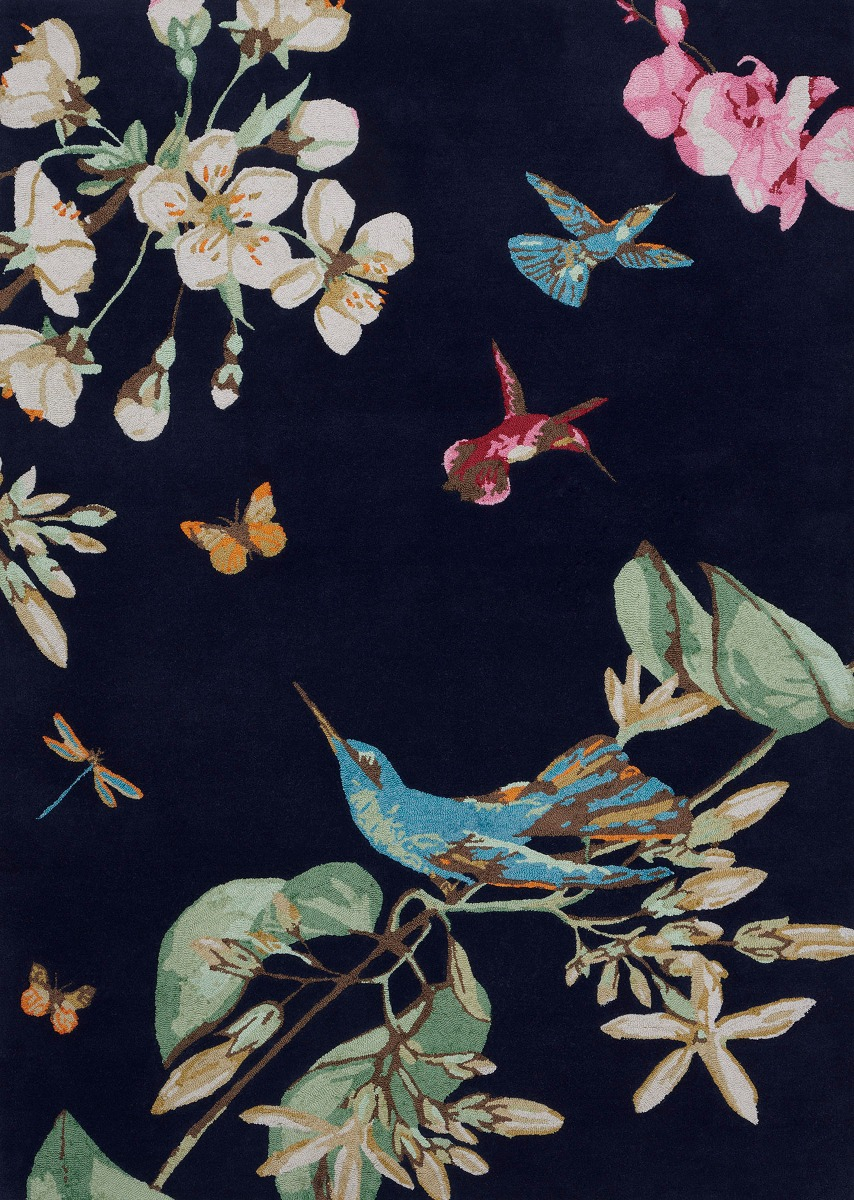 Hummingbird Navy 37818 Teppich | Größe: 120 x 180 cm