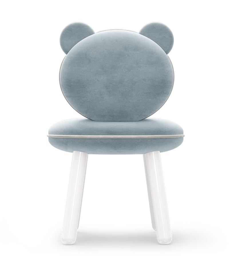 Fluffy Bear hellblauer Kindersessel