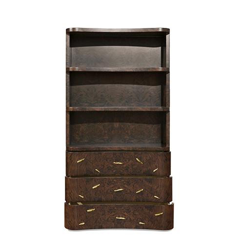 Designer-Holz-Bücherregal