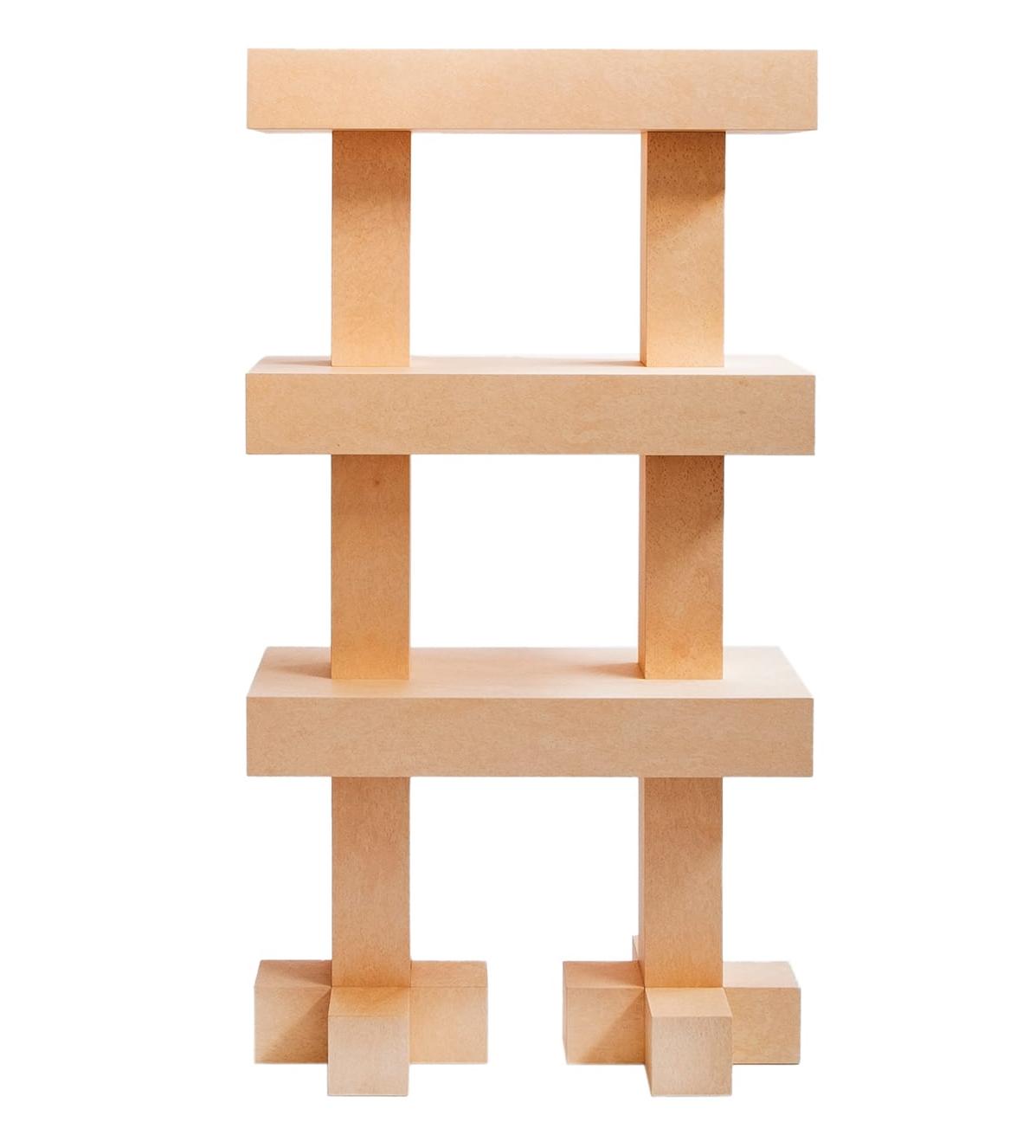 Zeitgenössisches Holz-Bücherregal