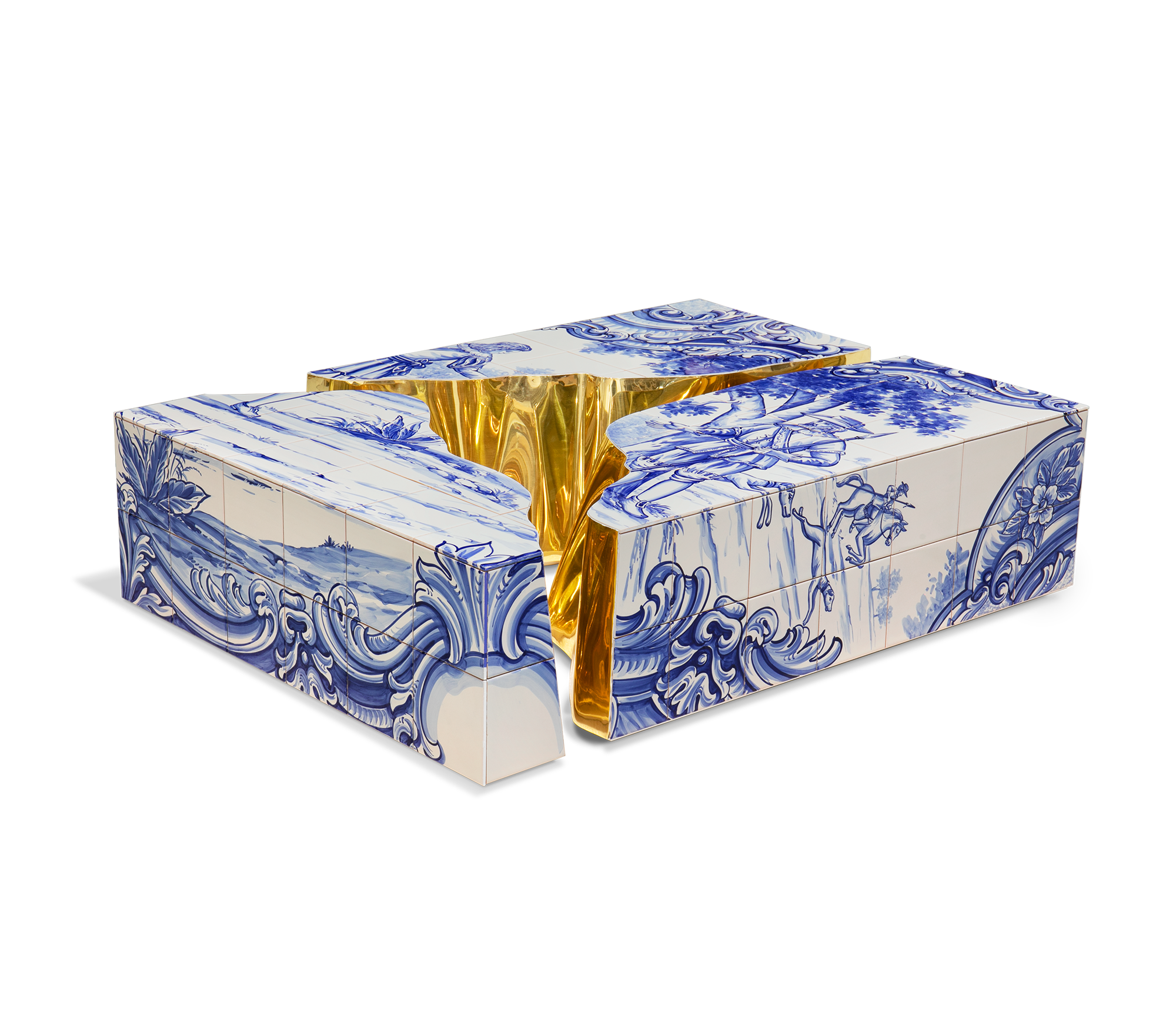 Fissure Kachel‑Couchtisch