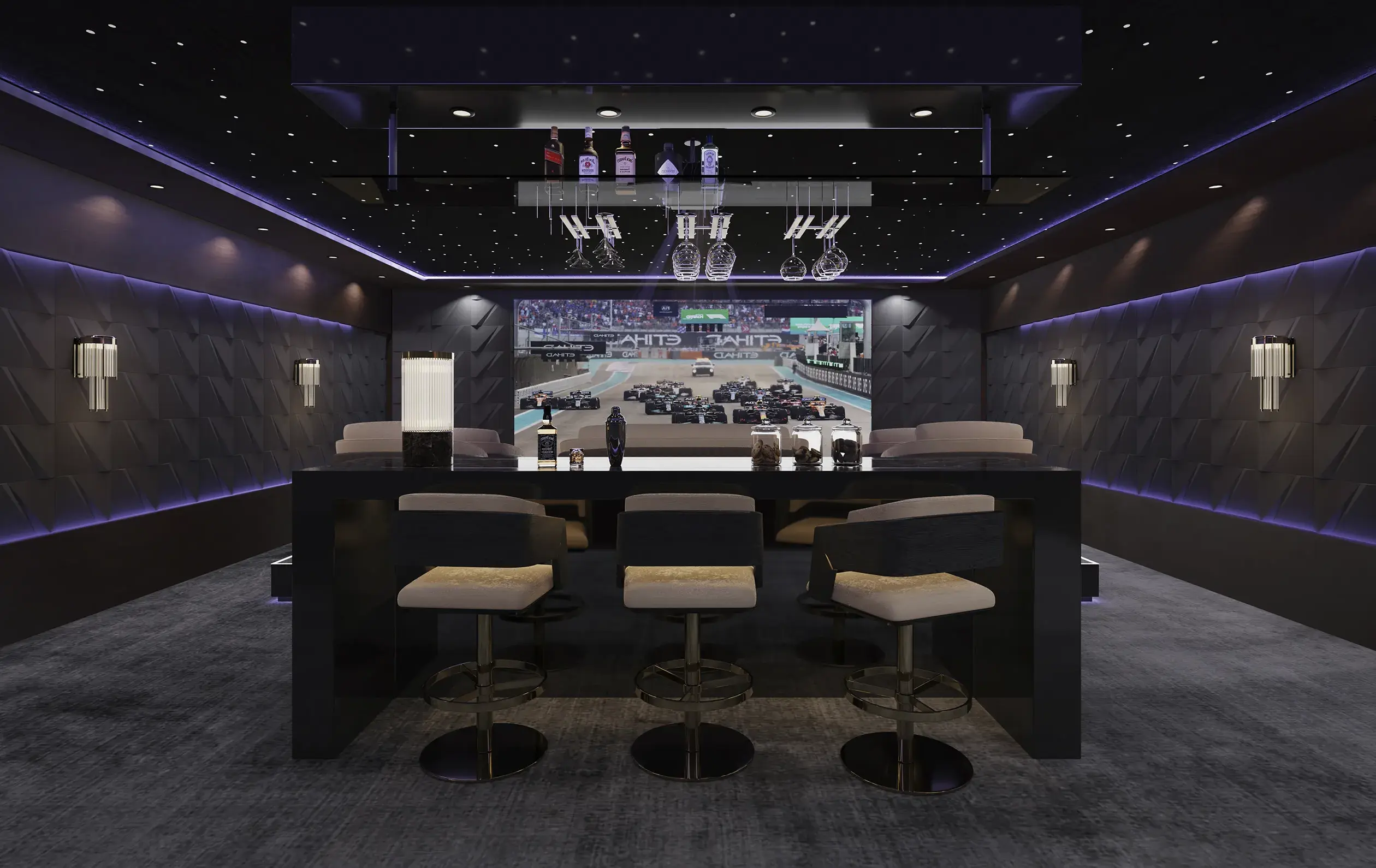 Crown Drehbarer Barstuhl - 4