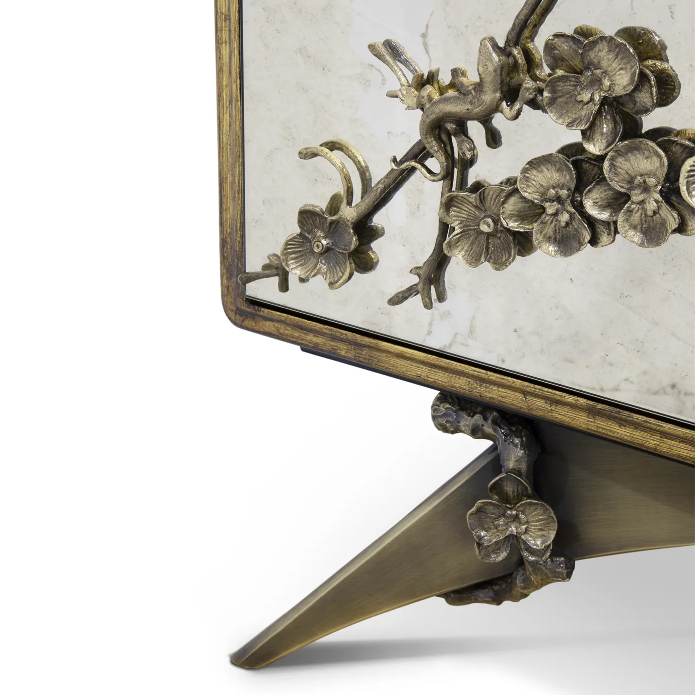 Mirage Gealterter Spiegel‑Armoire