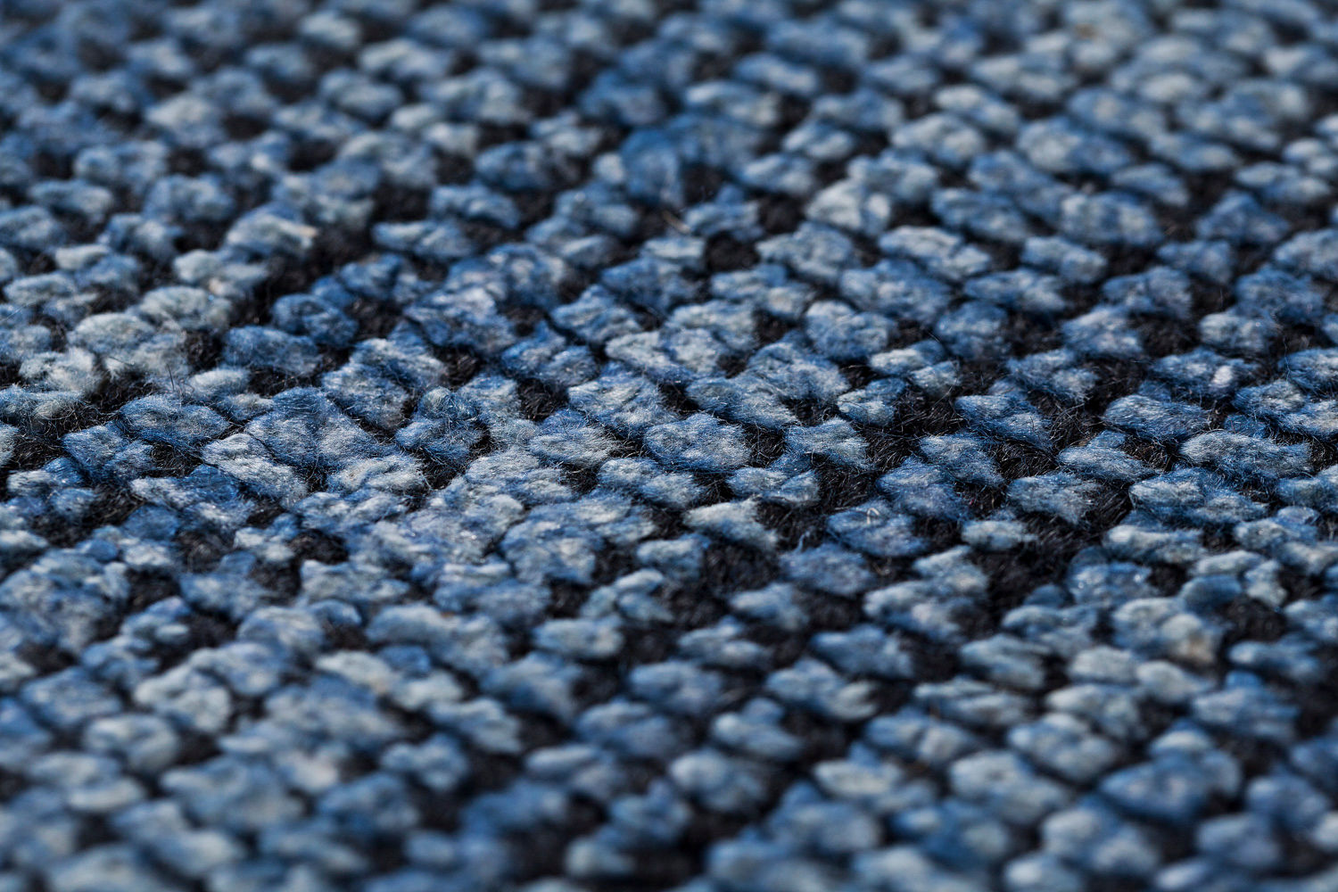 Handgewebter Teppich Denim