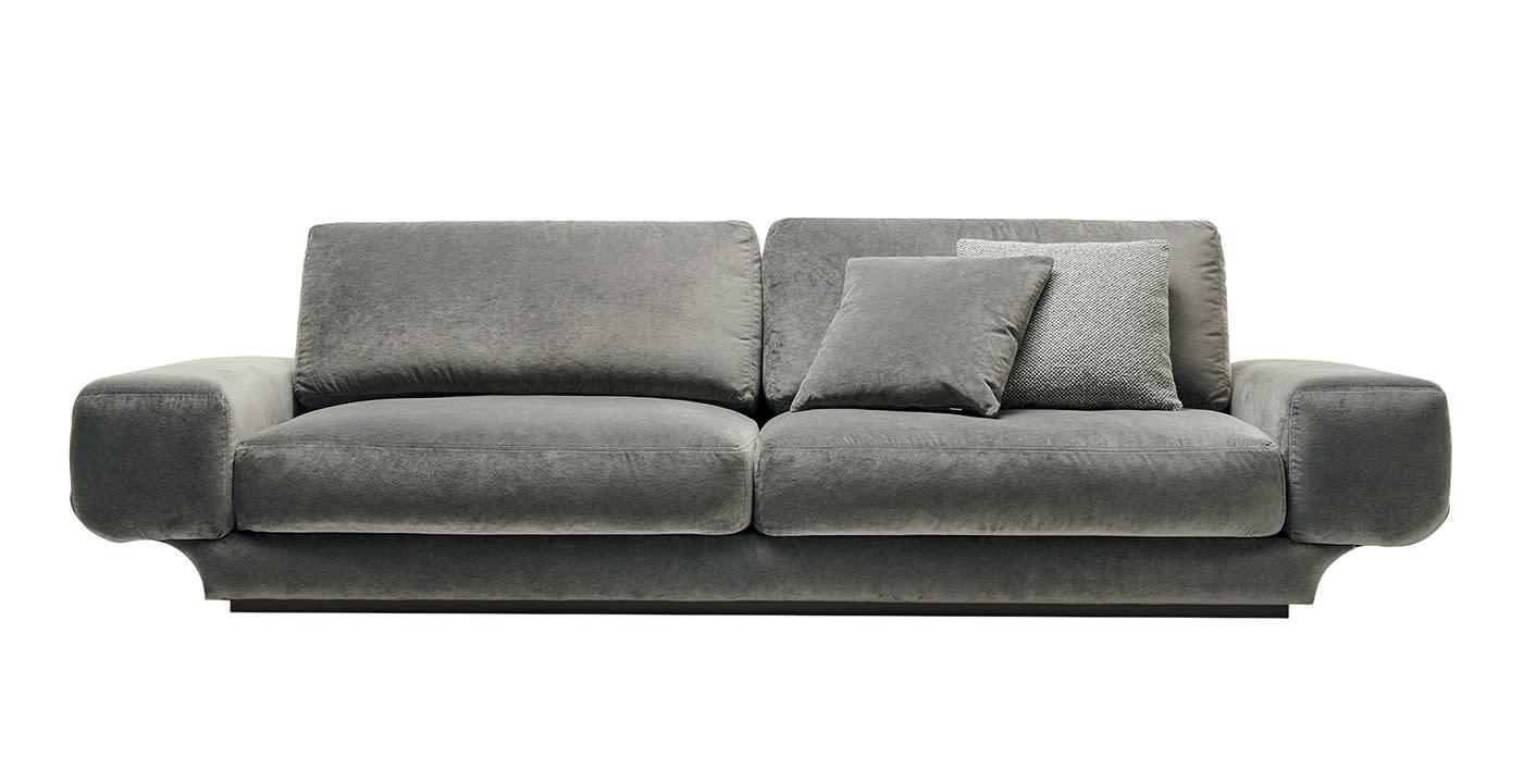 Milo 3-Sitzer-Sofa in Dunkelgrau