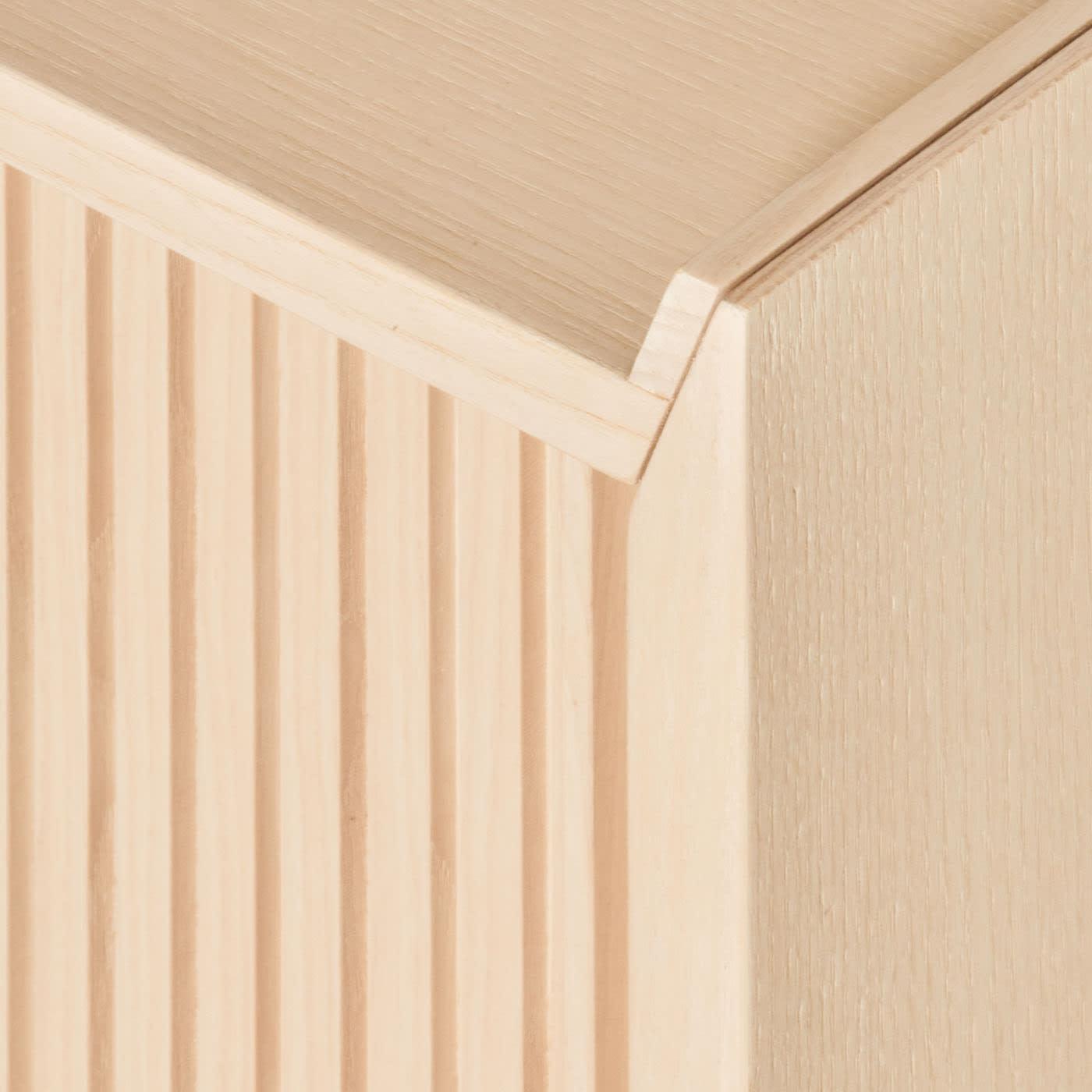 Sipario Hohes natürliches Sideboard mit 2 Türen