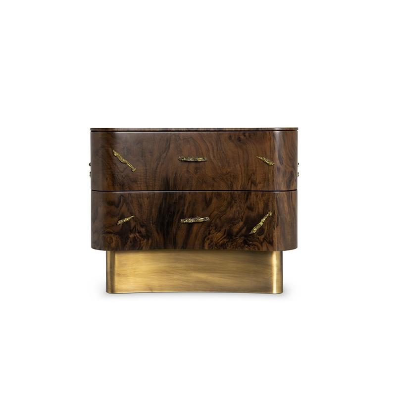 Designer-Holz-Nachttisch