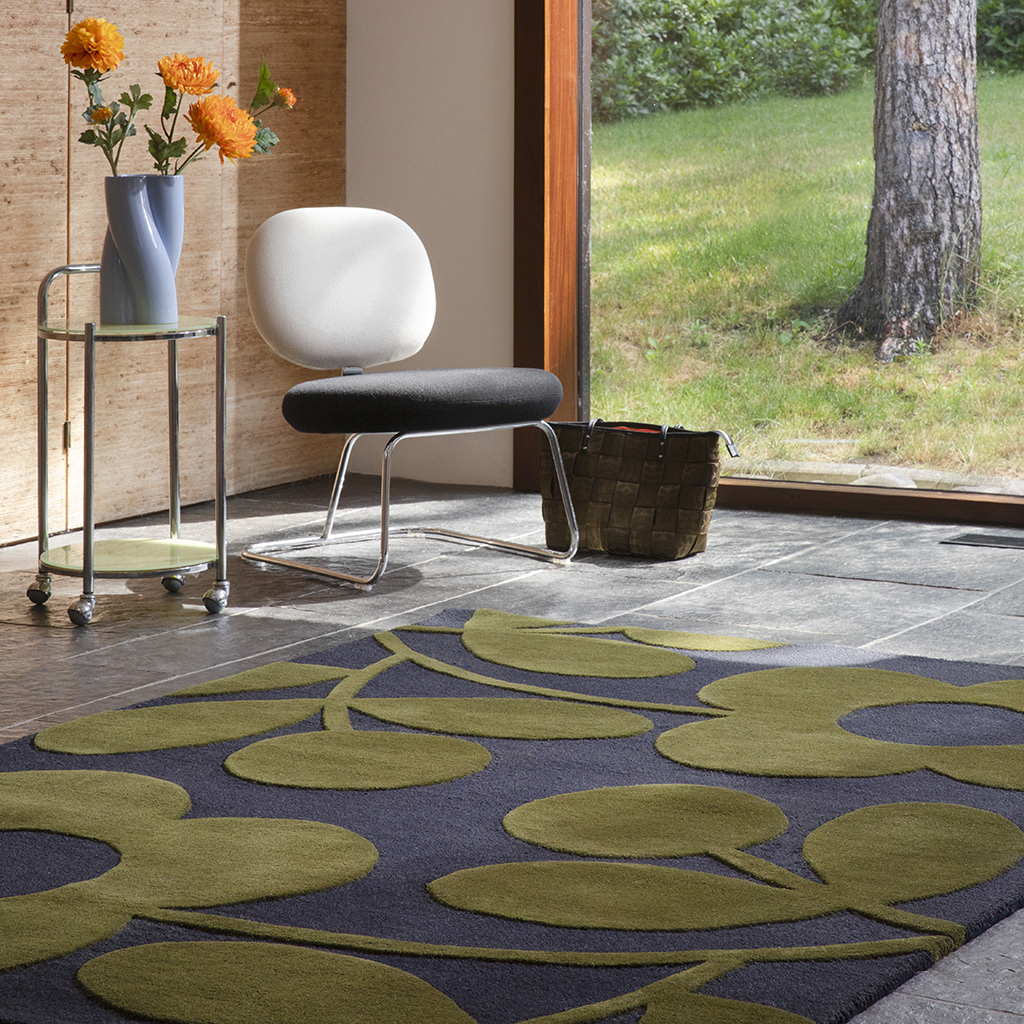 Sprig Stem Marineblau 063908 Teppich | Größe: 160 x 230 cm