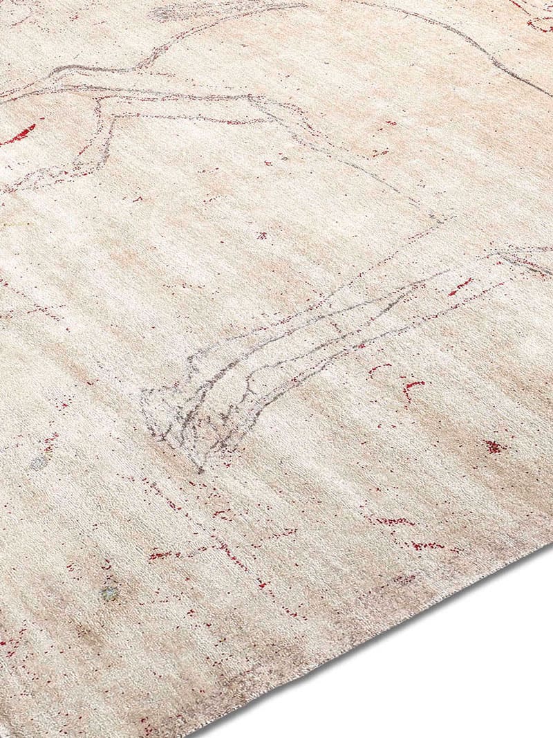 Antelope Blue on Copper Pink Teppich | Größe: 183 x 274 cm
