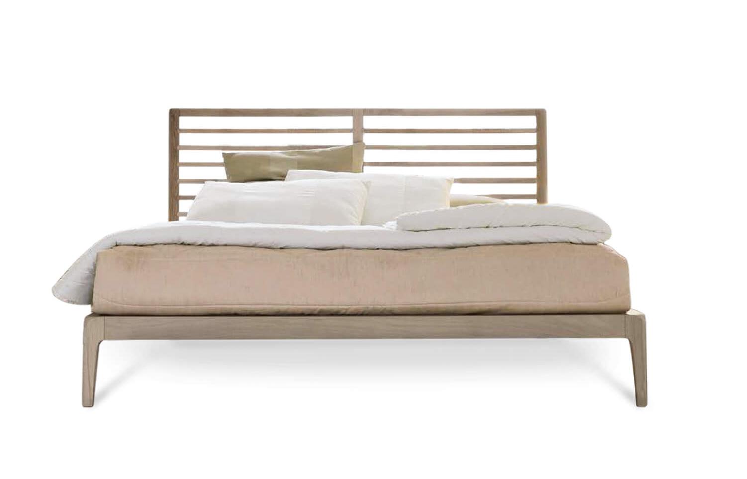 Essentia Italienisches Bett | Fertigstellung: Grey solid walnut