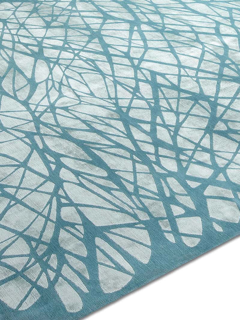 Dresden Light Turquoise auf Pastelltürkis Teppich | Größe: 170 x 240 cm