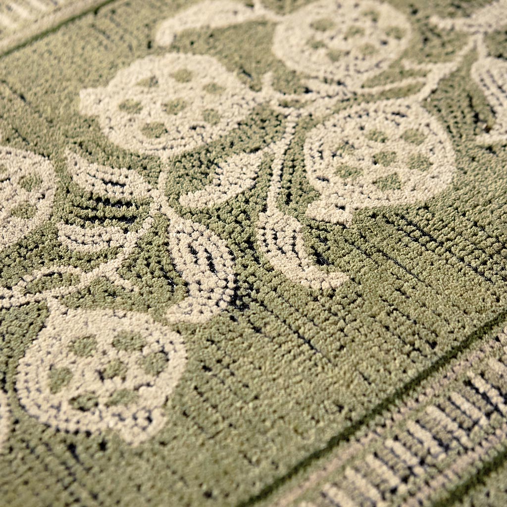 Anaar Forest Green Teppich | Größe: 140 × 200 cm