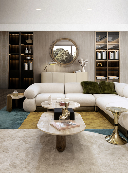 Franklin Scott Ovaler Beistelltisch - 8