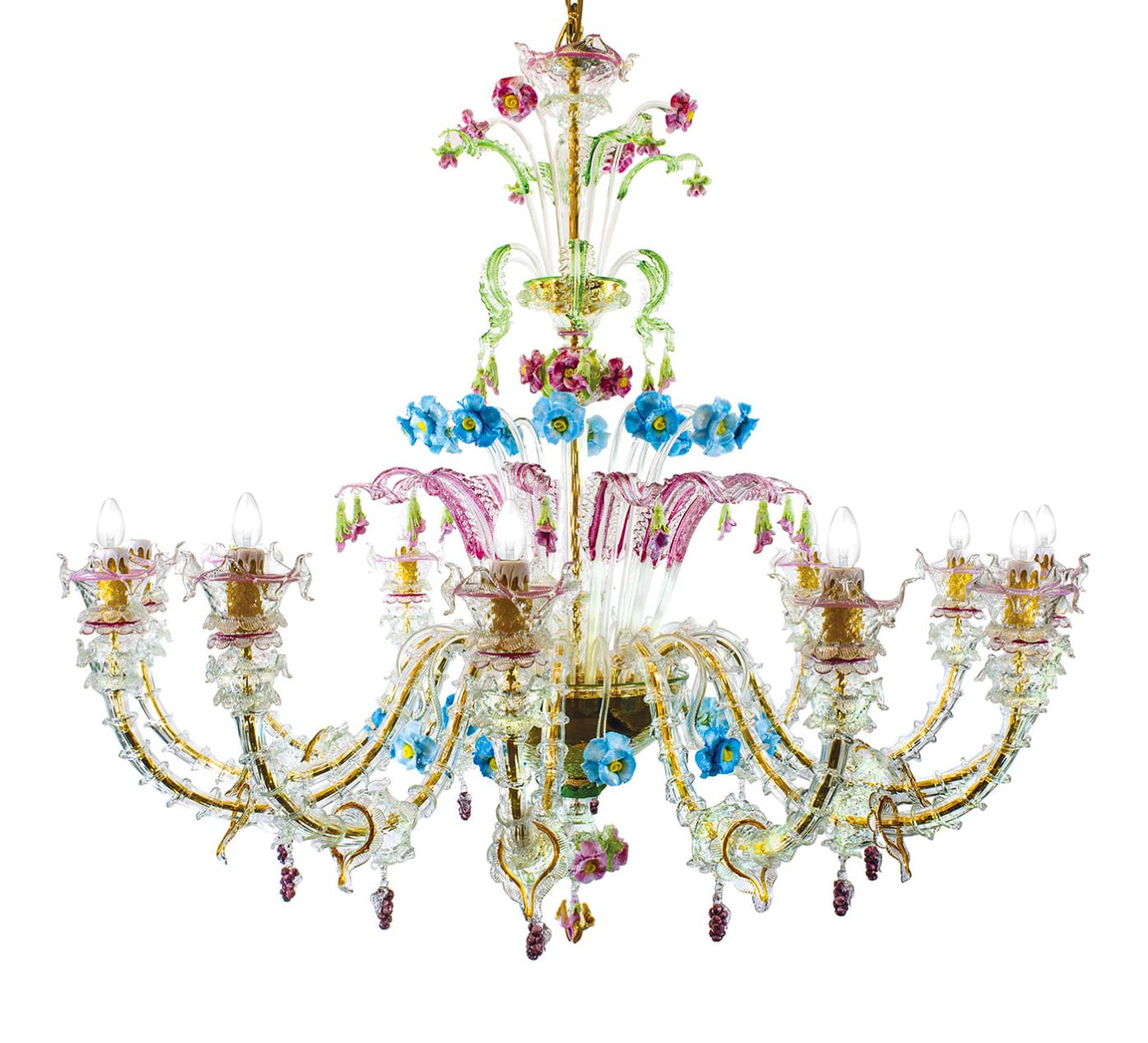 Murano-Glas-Buntglas-Kronleuchter
