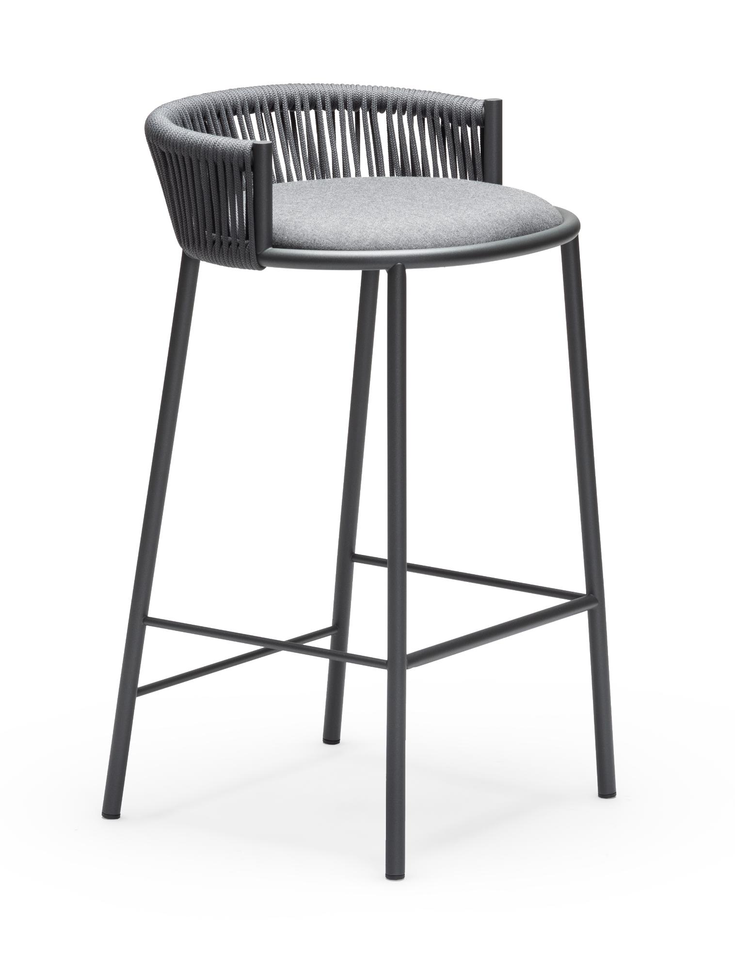Millie SG-65 Grauer Outdoor-Barhocker