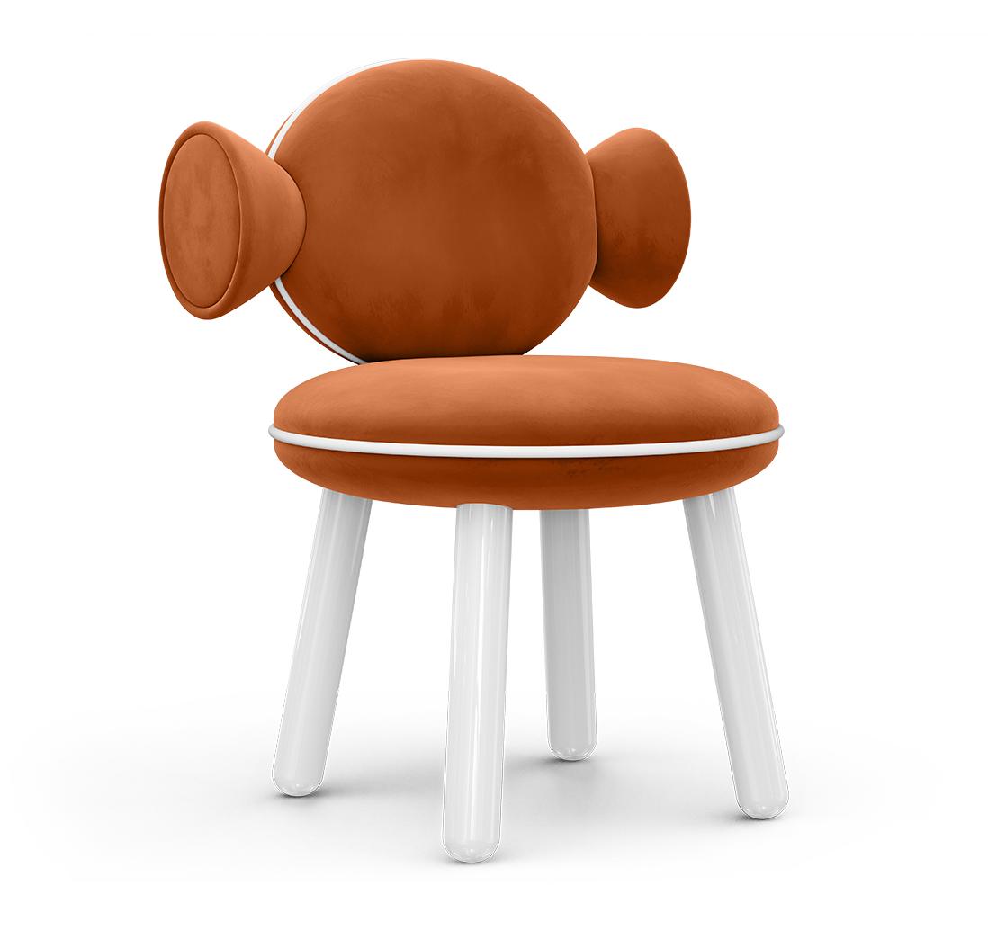 Lollipop roter Pouf‑Sessel