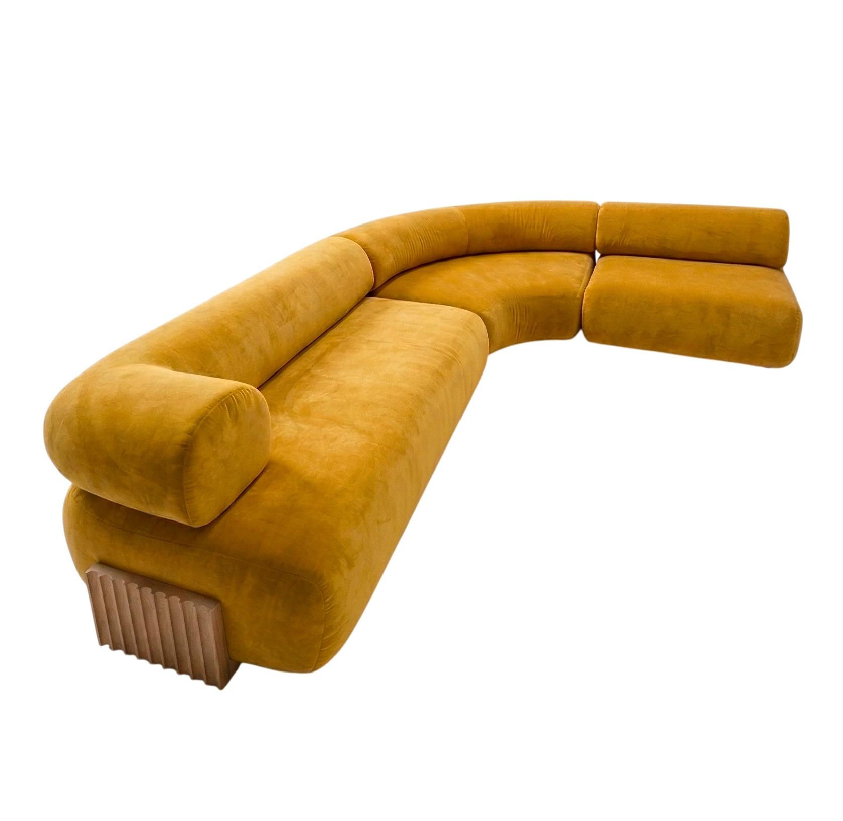 Carmel Wood Modulares Sofa