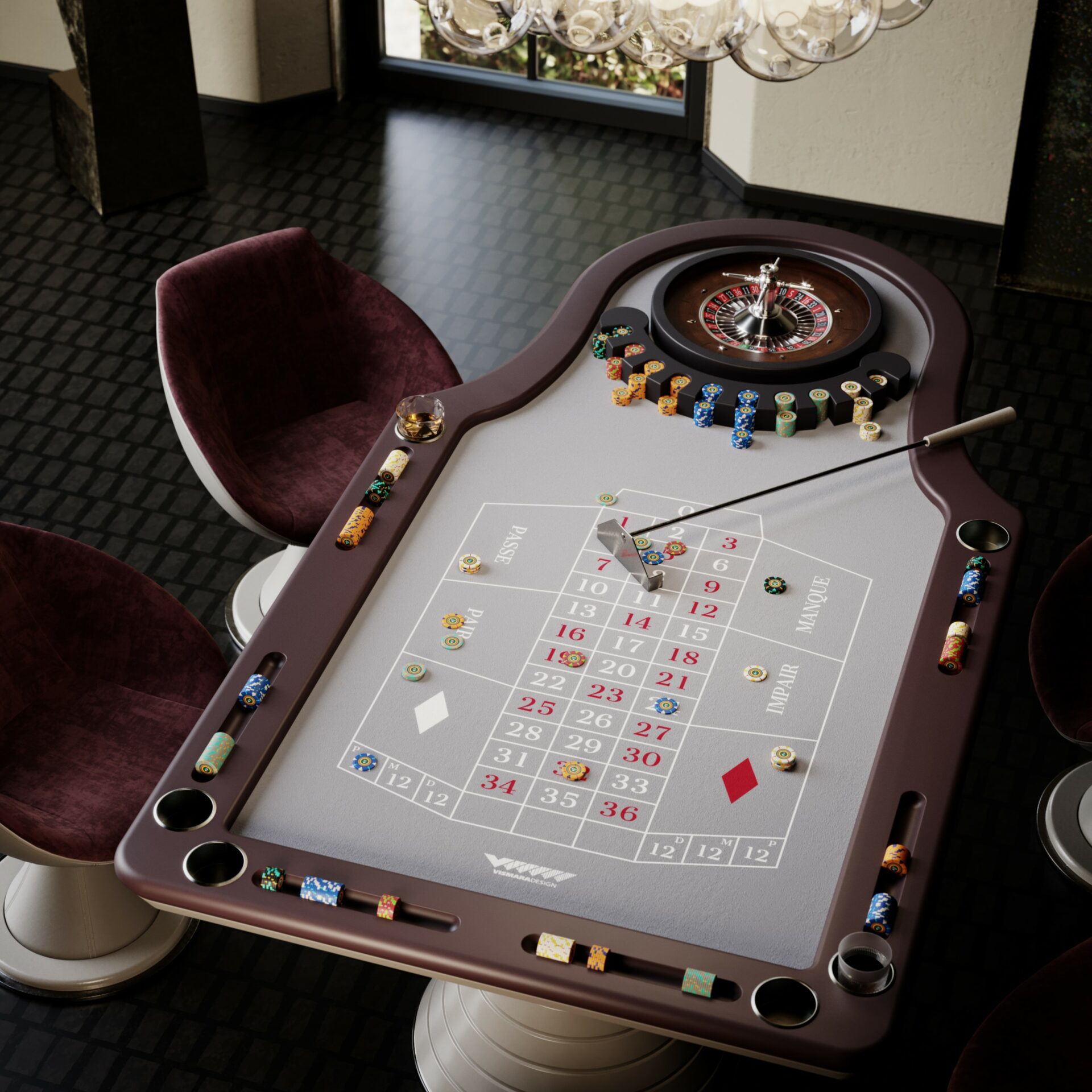 Montecarlo Roulette-Tisch